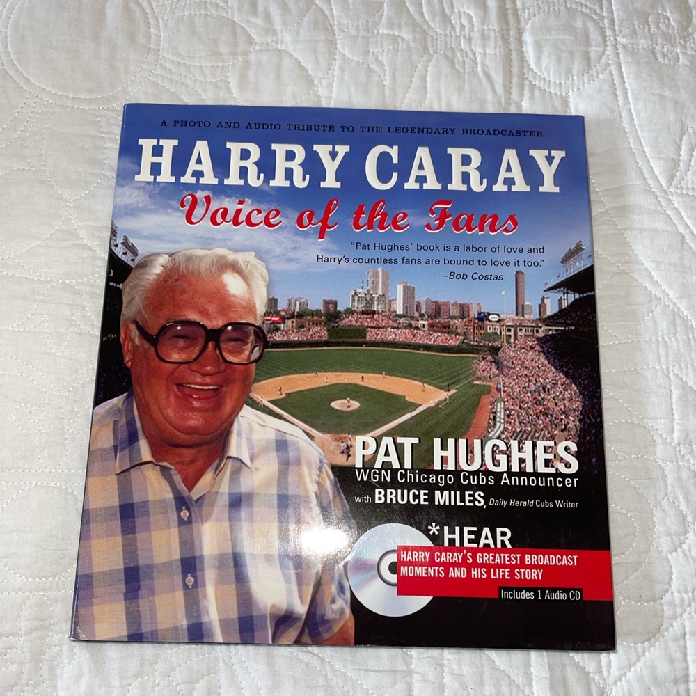 Harry Caray Hardcover Book With Audio CD
